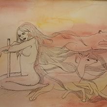 31 Days -day 13. Traditional illustration project by lyannecoral15 - 10.18.2021