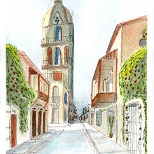 Mi Proyecto del curso: Cartagena. Sketching, Drawing, Watercolor Painting, Architectural Illustration, Sketchbook & Ink Illustration project by Luis Alejandro Robayo León - 10.18.2021