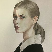 Watercolour portrait. Un proyecto de Pintura de janehopem - 18.10.2021