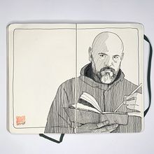 Cada Día un Dibujo. Un proyecto de Ilustración tradicional, Creatividad, Dibujo artístico, Instagram e Ilustración con tinta de David Morales - 01.01.2018