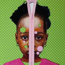 Unzipped- Hand embroidered Portrait. Fine Arts, Embroider, and Multimedia project by Nneka Jones - 10.18.2021