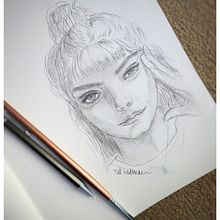 My project in Portrait Sketchbooking: Explore the Human Face course. Sketching, Drawing, Portrait Drawing, Artistic Drawing, and Sketchbook project by Tal Kalman - 10.14.2021
