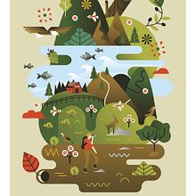 Terres del Maestrat - Portada catálogo turístico. Traditional illustration, Graphic Design, and Advertising project by Pistacho Studio - 10.18.2021