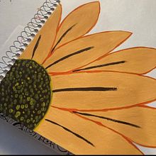 Girasol. Un proyecto de Ilustración tradicional, Pintura acrílica y Pintura de Jhoanna Neri - 15.10.2021