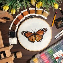 #monarchbutterflyDomestika. Un projet de Broderie de ELIKAH GIAH BERNAL LOPEZ - 17.10.2021