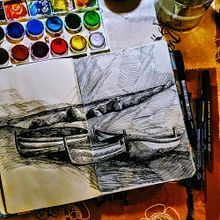 Trabajos del Mes de Octubre 2021 . Ilustrație tradițională, Caiet de schițe, Ilustrație cu cerneală, Design, Desen, Desen artistic, Schițe, Arte plastice, Pictură în acuarelă și Pictura de Alberto Serrano Casaus - 10.19.2021