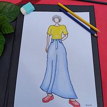 Meu projeto do curso: Ilustração de croqui de moda. Traditional illustration, Sketching, Fashion Design, and Digital Drawing project by loch_fab - 10.18.2021