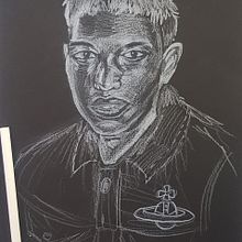 Gab3 y Carti en negativo. Projekt z dziedziny Tradycyjna ilustracja użytkownika Marc Pérez - 19.10.2021