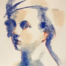 Book cover illustration for Biography of Artemisia Gentileschi - by GUARDIAN Art Critic Jonathan Jones. Un progetto di Illustrazione tradizionale, Design editoriale, Belle arti, Pittura, Disegno e Disegno di ritratti di Chris Gambrell - 06.03.2020