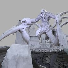 Kraken: Escultura digital de criaturas fantásticas con ZBrush. Un progetto di Modellazione 3D, 3D e Character design 3D di Sebastian Garcia - 17.04.2021
