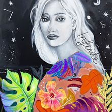 Mi Proyecto del curso: retrato con lápiz, técnicas de color y Photoshop. Fine Arts, Pencil Drawing, Drawing, Digital Illustration, Portrait Drawing, and Traditional illustration project by paula vidal - 10.20.2021