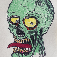Zombies and Ghouls. Traditional illustration project by Adriel Lazarus - 10.20.2021