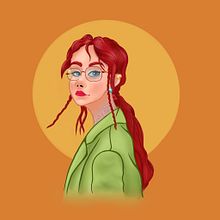 My project in Female Character Portraits in Procreate course. Ilustração tradicional, Ilustração digital, e Desenho digital projeto de Olya Just Olya - 19.10.2021