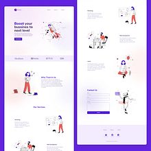 UI Landing Page Concept. Un proyecto de UX / UI de Ayrton Artaza - 30.09.2021