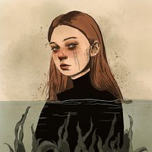 Meu projeto do curso: Técnicas de ilustração com aquarela digital. Un projet de Illustration traditionnelle, Illustration numérique, Aquarelle, Dessin de portrait , et Dessin numérique de Gabriela Linhares de Alcântara - 20.10.2021