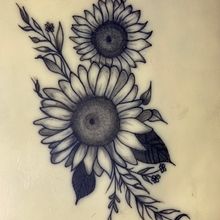 Mi Proyecto del curso: Tatuaje botánico con puntillismo. Projekt z dziedziny Projektowanie tatuaż, Trad, c, jna ilustracja, R i sunek botaniczn użytkownika Luis Uriel Victoria López - 20.10.2021