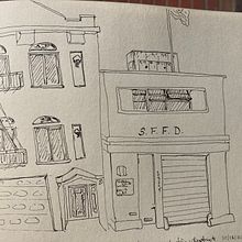 SFFD. Sketching project by Lynn Lampky - 10.18.2021