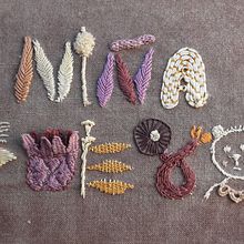 My project in Introduction to Raised Embroidery course. Embroider project by Elinborg Jónsdottir - 10.21.2021