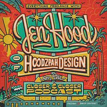 C&C Podcast w/ Jen Hood. Un progetto di Design, Illustrazione tradizionale, Pubblicità, Musica, Graphic design, Illustrazione digitale, Disegno, Disegno digitale, Tipografia, Design tipografico, Lettering, Lettering digitale, H e lettering di David Leutert - 08.10.2021