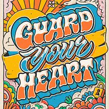 Guard Your Heart. Un progetto di Design di poster , Design, Illustrazione tradizionale, Pubblicità, Illustrazione digitale, Graphic design, Direzione artistica, Tipografia, Design tipografico, Lettering, Lettering digitale, H, lettering e Lettering 3D di David Leutert - 01.09.2021