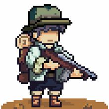 My project in Introduction to Character Design in Pixel Art course. Character Design, Video Games, Pixel Art, and Game Design project by Liem Nguyen - 10.16.2021