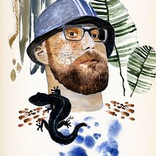 My project in Illustrated Portrait in Watercolor course. Traditional illustration, Fine Arts, Painting, Drawing, Watercolor Painting, Portrait Drawing, and Artistic Drawing project by Greta Ginotyte - 10.20.2021