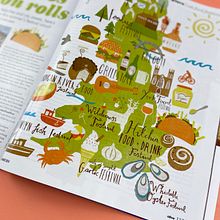 Olive Magazine - UK Food Festivals . Ilustração tradicional e Ilustração digital projeto de Lauren Radley - 31.12.2016