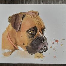 Mi Proyecto del curso: Retratos expresivos de animales en acuarela. Projekt z dziedziny Trad, c, jna ilustracja, Malowanie akwarelą, R, sunek realist, czn, Ilustracja naturalist i czna użytkownika Henar - 21.10.2021