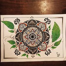Mi Proyecto del curso: El arte de dibujar mandalas: crea patrones geométricos. Drawing & Ink Illustration project by flor_galarza_20 - 10.21.2021