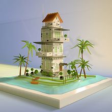 My project in Creation of 3D Miniature Worlds with Procreate and Cinema 4D course. 3D, and 3D Modeling project by Nabeel Abdul Hameed - 10.21.2021