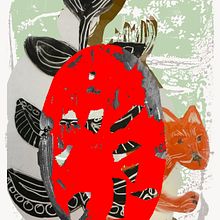My project in Experimental Illustration with India Ink and Acrylics course. Traditional illustration, and Fine Arts project by Ros Gunwhy - 10.22.2021