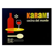 KARAM! - Restaurant. Un proyecto de Diseño, Ilustración tradicional, Br, ing e Identidad, Diseño de logotipos y Diseño de la información de ZORZAL - 22.10.2021
