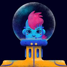 Ojos en las estrellas: Ilustración animada. Motion Graphics, Ilustração tradicional, Animação, Design de personagens, Animação de personagens, e Edição de vídeo projeto de Walter Conci - 02.10.2021