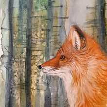 My project in Expressive Animal Portraits in Watercolor course Ein Projekt aus dem Bereich Traditionelle Illustration, Aquarellmalerei, Realistische Zeichnung und Naturalistische Illustration von Anna - 22.10.2021
