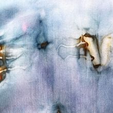 ecoprinting on silk. Un proyecto de Teñido Textil de Textil M Jmm - 23.10.2021