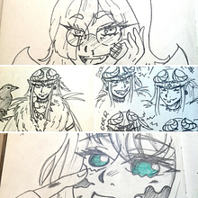 Bocetos y dibujos de personajes. Traditional illustration & Ink Illustration project by María González Marín - 10.23.2021