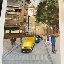 Mi Proyecto del curso: Paisajes urbanos en acuarela. Watercolor Painting, Fine Arts, and Architectural Illustration project by Gabilú Fonseca - 10.24.2021
