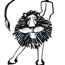 Lion and Leopard characters for menswear designers Hand & Jones.. Fashion Design, Product Design, and Fashion Illustration	 project by Nicola Rowsell - 10.24.2021