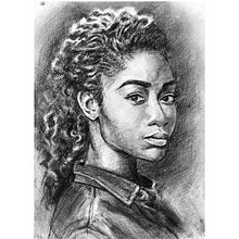 Mi Proyecto del curso: Retrato realista al carboncillo. Un progetto di Illustrazione tradizionale, Belle arti, Disegno, Disegno di ritratti e Disegno realistico di Gis B - 18.10.2021
