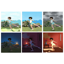 My project in Lighting Principles for Digital Painting course. Projekt z dziedziny Trad, c, jna ilustracja, Ilustracja c, frowa, Malarstwo c i frowe użytkownika Tina G Lee - 25.10.2021