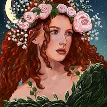 My project in Digital Fantasy Portraits with Photoshop course. Un progetto di Illustrazione tradizionale, Disegno, Illustrazione digitale, Disegno di ritratti, Disegno digitale e Pittura digitale di yakupova_anna - 25.10.2021