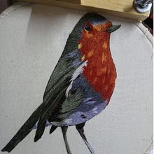 Mi Proyecto del curso: Pintar con hilo: técnicas de ilustración textil. Un proyecto de Bordado e Ilustración tradicional de senoritalinda21 - 25.10.2021