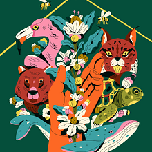 Biodiversidad/Salvaje. Traditional illustration project by Profe - 10.26.2021