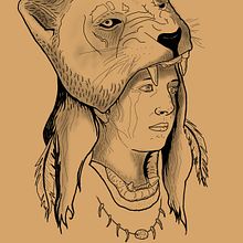 Digital Design and Illustration of Tattoos with Procreate course - Tiger girl. Traditional illustration, Graphic Design, Digital Illustration, Tattoo Design, and Digital Drawing project by lorenzoesca - 10.26.2021