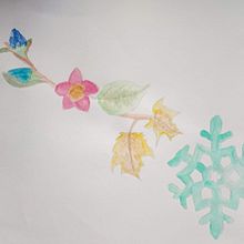 Las 4 estaciones para niños. Un proyecto de Ilustración tradicional, Bellas Artes, Pintura, Creatividad y Sketchbook de Laura Chávez Doria - 21.10.2021