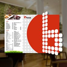 Carta con troquel para cafetería-restaurant. Un proyecto de Diseño y Diseño gráfico de Jonatán Mira - 26.10.2021