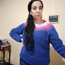 Mi Proyecto del curso:  Top-down: prendas a crochet de una sola pieza. Fashion Design, Fiber Arts, DIY, Crochet, and Textile Design project by Pamela Riquelme - 10.27.2021