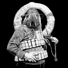 Captain Walrus. Un proyecto de Ilustración tradicional y Dibujo realista de Marine Caleri - 27.10.2021