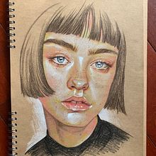 GIRL. Un proyecto de Ilustración tradicional, Dibujo realista y Dibujo a lápiz de Marine Caleri - 27.10.2021