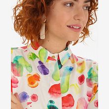 Camisa unitalla 36-46 estampado líquido. Un proyecto de  de Laura peSeta - 27.10.2021